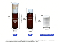 Bouteilles de liquide oral en PP de 10 ml/15 ml/20 ml/25 ml/30 ml/50 ml, résistantes aux hautes températures, bouteilles de liquide à double compartiment pour enzymes et collagène