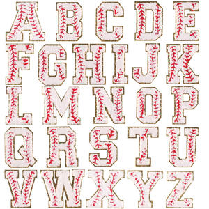 Vàng Biên Giới Chenille Bóng Chày Thư Các Bản Vá Lỗi PVC Vải Sắt Trên Chất Kết Dính Với Sequins Cho Hat Sửa Chữa Và Trang Trí - Product Image 3