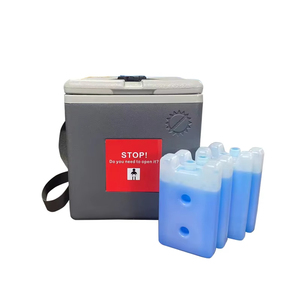 백신 캐리어 1.5L 1.7L <span class=keywords><strong>25L</strong></span> 콜드 체인 백신 혈액 약 콜드 스토리지 쿨러 박스 용 어깨가있는 휴대용 아이스 가슴