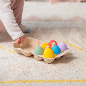 Nouvel ensemble de jouets sensoriels en silicone pour le bain, en forme d'œuf à presser, flottant dans la baignoire, idées cadeaux de Pâques - Product Image 3