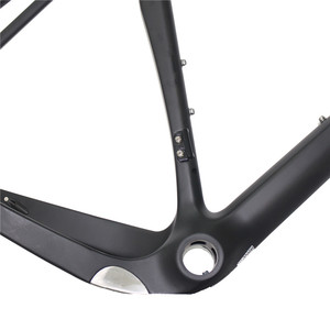 Juego de cuadros de bicicleta de grava de <span class=keywords><strong>ciclocross</strong></span> de carretera de <span class=keywords><strong>carbono</strong></span> completo Compatible con juego de ruedas MTB 27.5er - Product Image 3