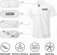Chemise Henley pour homme, décontractée d'été, à manches courtes, col sans revers, personnalisable, vente en gros, polos de golf, 88% polyester, 12% élasthanne