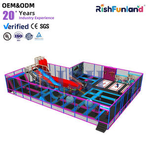 Centre de jeux moderne pour enfants, équipement de terrain de jeux intérieur complet, <span class=keywords><strong>parc</strong></span> de trampolines pour centre d'amusement intérieur commercial - Product Image 1