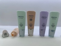 Flacon triangulaire en gros avec bouchon acrylique en PEHD pour fond de teint et base de maquillage – Contenant cosmétique vide