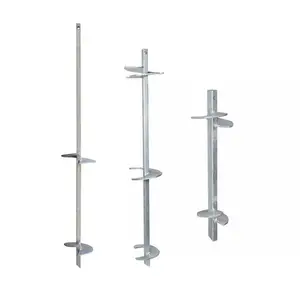 Anclaje de tierra de acero con tornillo espiral multihélice para cimentaciones de servicios públicos - Product Image 1