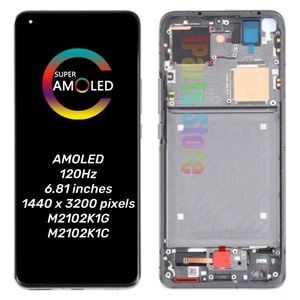 อะไหล่หน้าจอสำหรับ Xiaomi <span class=keywords><strong>Mi</strong></span> 11 M2102K1G เฉียบ M2102K1C AMOLED ชุดประกอบแบบสัมผัสต้นฉบับพร้อมกรอบด้านหน้า - Product Image 2