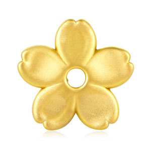 Bracelet en forme de bouton de fleur de cerisier en or dur 24 carats en émail - Product Image 2