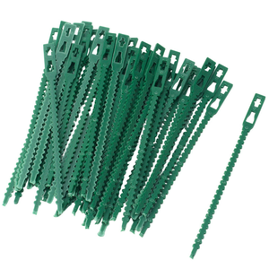 Attache Réutilisable en Forme d'Os de Poisson pour Plantes de Jardin, Sangle de Soutien Ajustable en Plastique pour Fixation de Vignes, Jeunes Pousses et Branches, Fabriqué en Chine - Product Image 4