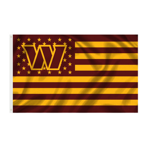 Bannière de haute qualité 3x5 pieds Personnalisée <span class=keywords><strong>Meilleur</strong></span> prix Polyester Drapeaux de l'équipe de la <span class=keywords><strong>NFL</strong></span> Washington Commanders Redskins - Product Image 4