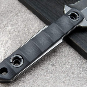 Cuchillo OEM Personalizado Portátil con Hoja Fija D2, Mango G10, Multifunción, Acero Inoxidable, 25mm de Ancho, HK DE025, para Camping, Supervivencia y Bricolaje - Product Image 2