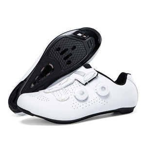 Chaussures de vélo de route et de montagne professionnelles à clipser, sans crampons, toutes saisons, semelles rigides, respirantes, résistantes à l'usure, légères, antidérapantes - Product Image 1