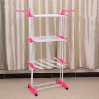 Nouveau modèle de séchoir à linge pliable en acier inoxydable, multifonctionnel, pour l'intérieur, organisateur de vêtements