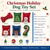 Jouet de Noël pour chien, peluche couineuse à mâcher, durable, design Père Noël et Bonhomme de neige, cadeau pour animal de compagnie, anti-ingestion