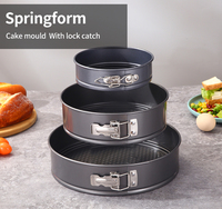 Ensemble de moules à gâteau en aluminium étanches Square Round Heart
