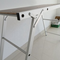 Pieds pliants en métal sur mesure, conception OEM ODM, pour chaise de bureau, table de lit, support réglable robuste, pieds de table pliants