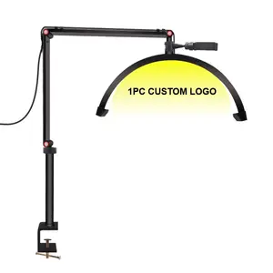 20w बाइकोलर 3200 के-5600k हाफ मून ने नेल टेबल हाफ मून डेस्क लाइट के लिए लाइट का नेतृत्व किया