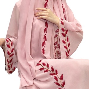 Vêtements ethniques, robe kaftan, robe musulmane modeste, <span class=keywords><strong>djellaba</strong></span> arabe longue avec capuche et fermeture à boutons - Product Image 4