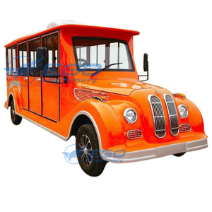 Coche Eléctrico de Turismo Clásico Vintage de Lujo Personalizado, Color Naranja Dulce, con Carrocería Completamente Cerrada, Único - Product Image 2