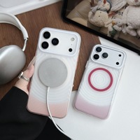 Coque de protection magnétique antichoc de luxe à effet ondulé unique pour iPhone 18 17 16 15 Pro Max – Étui pour homme et femme