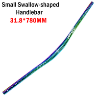 Guidon 31.8*780mm AM XC DH vtt vélo Rise guidon arc-en-ciel route montagne AM DH vélo titane guidon vélo 800mm