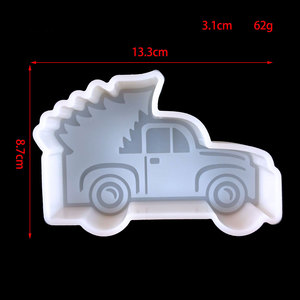 Moules de coulée en résine faits à la main pour bricolage ornements décoratifs Ins Style Silicone pour Jeep bougie parfum moule 2762 outils de gâteau - Product Image 1