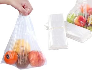 T-Shirt Carry-Out <b>Bags</b>, White Plastic Grocery <b>Bags</b> with Sturdy Handles, Standard Supermarket Size Merchandise <b>Bags</b> - Product Image 6