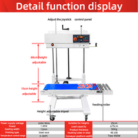 Machine d'emballage et de scellage verticale automatique FR-1100 pour sachets en film plastique, sachets de riz en aluminium, avec scellage renforcé et élargi