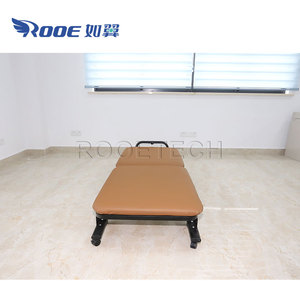 Lit de chaise inclinable d'<span class=keywords><strong>escorte</strong></span> d'hôpital d'accompagnement médical de cadre en acier enduit de charpie ou de cuir - Product Image 4