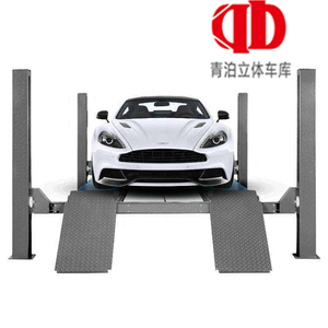 Lève-voiture hydraulique vertical à quatre poteaux personnalisé en usine, double vérin, déverrouillage manuel d'urgence, homologué CE, pour <span class=keywords><strong>garage</strong></span> - Product Image 4