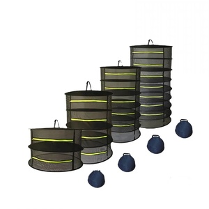 Rete di Essiccazione Pieghevole a 2/4/6/8 Strati in Nylon Nero Impermeabile con Cerniere per <span class=keywords><strong>Erbe</strong></span> e Piante da Giardino - Product Image 2