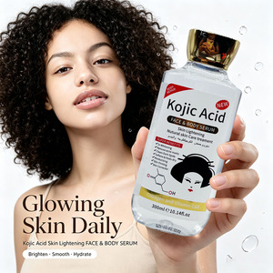 Sérum en gros à l'acide kojique, vitamine C et collagène 5x éclaircissant, réduit <span class=keywords><strong>les</strong></span> <span class=keywords><strong>taches</strong></span> <span class=keywords><strong>brunes</strong></span>, unifie le teint, anti-rides - Product Image 1