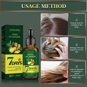 Aceite de Jengibre para el Crecimiento del Cabello Jaysuing 7 Días al por Mayor, Líquido Hidratante y Reparador con Ginseng para Suavizar y Estimular el Crecimiento del Cabello - Product Image 6