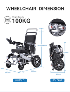 J & J mavitable aluminium mobile wheelcahir كهربائي قابل للطي مع بطارية ليثيوم L395 - Product Image 2