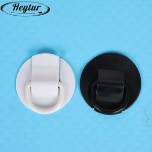 Heytur - Juego de 4 Anillas en D de PVC Negras para Kayak Inflable, Canoa, Accesorios para SUP, Hebilla para Cuerda - Product Image 2