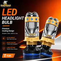 Projecteur BB1855, lentille de projecteur, phare LED T8, lumière blanche constante, boîtier rouge, super lumineux, installation facile, remplacement de halogène, vente flash