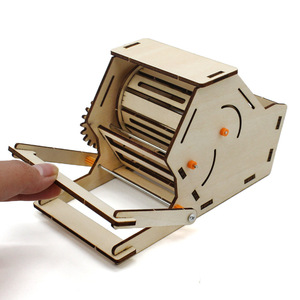Kit educativo STEM, modelo de trilladora de granos de madera, proyecto científico DIY para estudiantes, enseñanza en el aula - Product Image 1