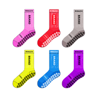 Chaussettes de Sport antidérapantes, vente en gros, chaussettes antidérapantes en nylon, chaussettes de Sport personnalisées
