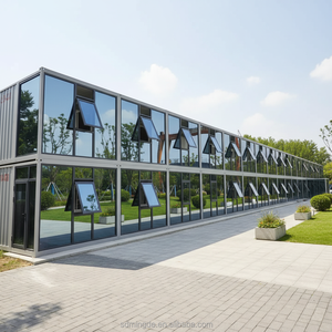 Bâtiments modulaires préfabriqués mobiles, maisons conteneurs préfabriquées en métal, utilisées comme bureau, école, appartement, auberge pour travailleurs - Product Image 5