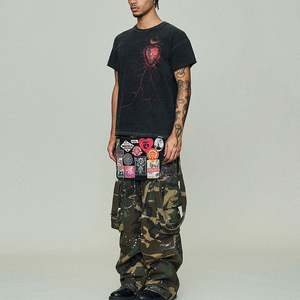 T-shirt personnalisé en coton Pima pour hommes T-shirt délavé à l'acide graphique Hip Hop de qualité supérieure - Product Image 6