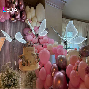 Décoration de mariage LEDA Butterfly LED, accessoires métalliques pour scènes, cérémonies, salles et fêtes - Product Image 2