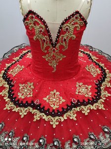 <span class=keywords><strong>Gonna</strong></span> Tutu da balletto professionale in attraente nuovo <span class=keywords><strong>Tulle</strong></span> rigido Jacquard rosso taglia personalizzata accolto in Stock - Product Image 2