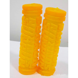 Empuñaduras amarillas suaves para manillar de bicicleta, 22,2 mm, accesorios para bicicletas infantiles - Product Image 1