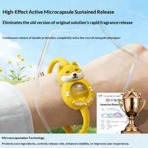 Pulsera Repelente de Mosquitos con Diseño de Animales de Dibujos Animados, con Aceite Esencial de Plantas, para Adultos y Niños, Uso en Exteriores, Silicona Portátil - Product Image 2