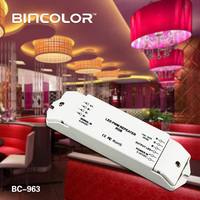 Amplificateur LED RGB 3 canaux Bincolor BC-963, répéteur de puissance à tension constante LED
