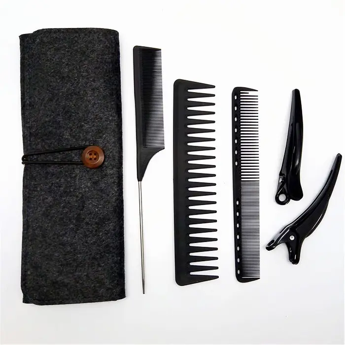 High Quality Customized Bamboo And Wooden Wide Tooth Comb Afro Pick Beard Hair Comb With Handle