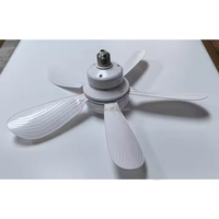 Ventilateur de plafond lumineux intérieur 17 pouces 21 pouces 3CCT Télécommande infrarouge Ventilador Light 5 pales E27 Ventilateur de plafond rotatif Ampoule