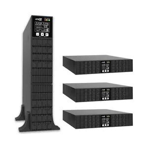 Torre de rack conversível UPS Online de alta frequência com tela LCD giratória manual