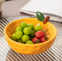 Keramische fruit schaal, nieuwe Amerikaanse stijl, demontabel design, hotel, restaurant, high-end luxe decoratieve snack opberg schaal, bar.