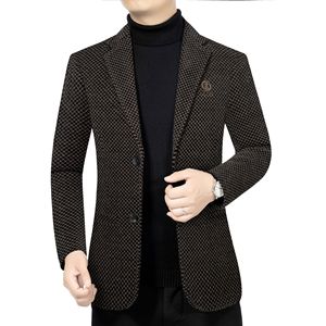 Vente en gros de <span class=keywords><strong>blazer</strong></span> à boutonnage simple coupe ajustée classique pour hommes <span class=keywords><strong>veste</strong></span> de costumes d'affaires de printemps décontractée - Product Image 5