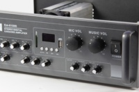 Amplificateur de puissance pour karaoké commercial, sortie 8 ohms, lecteur USB SD et connexions audio RCA multiples